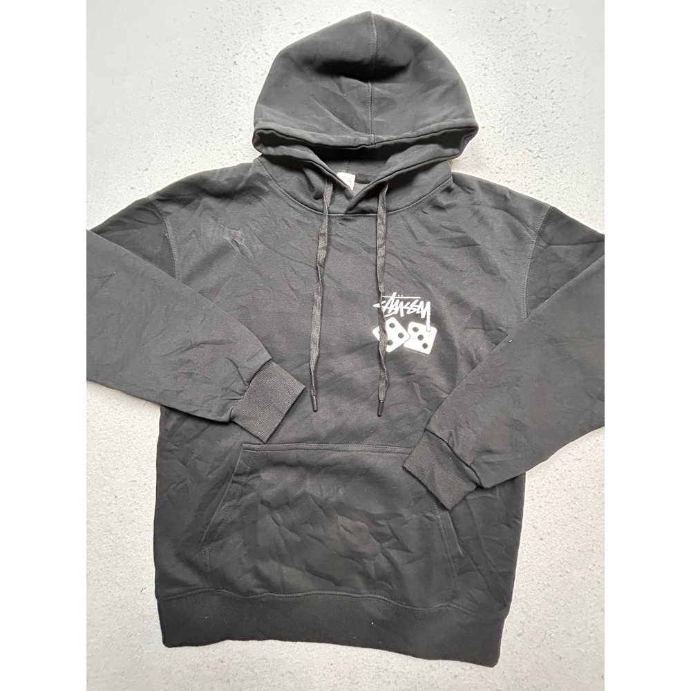 Stussy Dice Hoodie 100% Cotton Black Small Mens